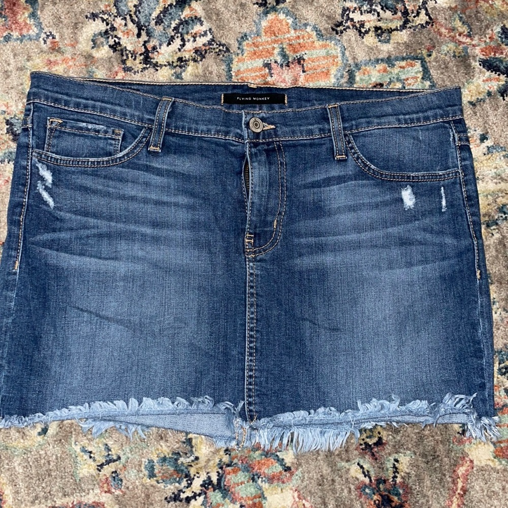 Flying monkey Jean skirt